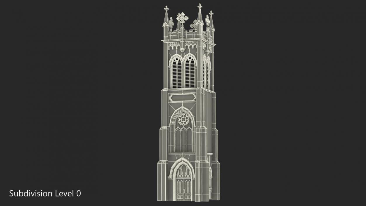 3D model Old Brick Tower