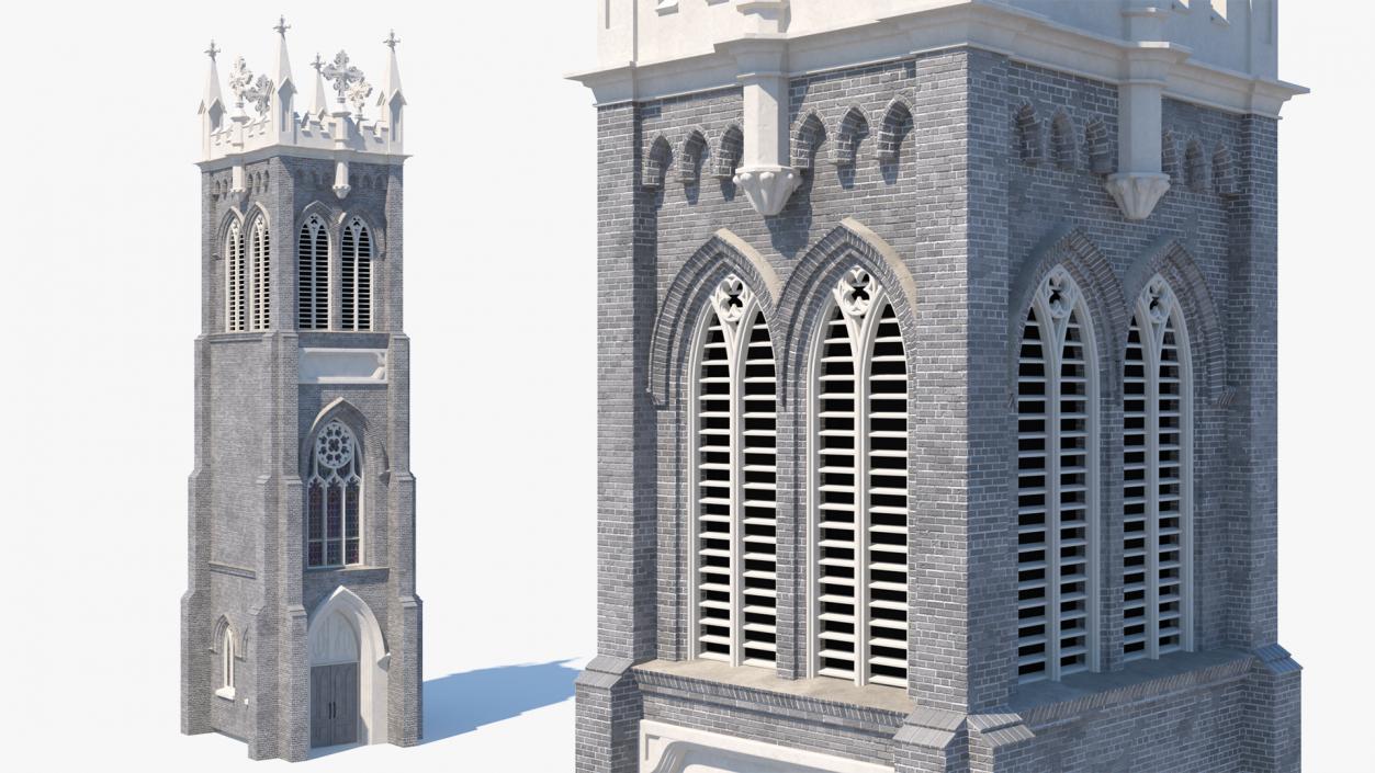 3D model Old Brick Tower