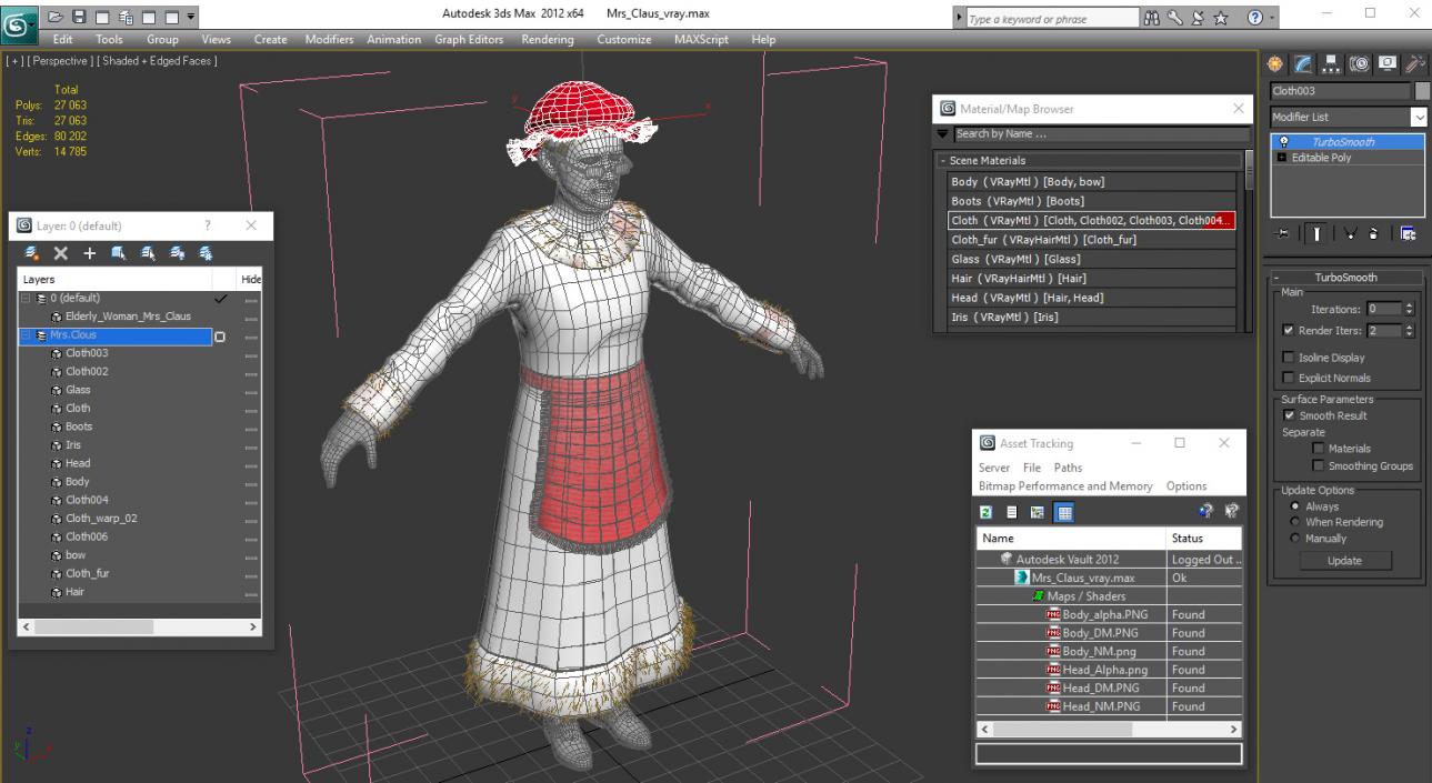 Mrs Claus 3D model