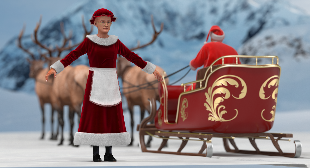 Mrs Claus 3D model