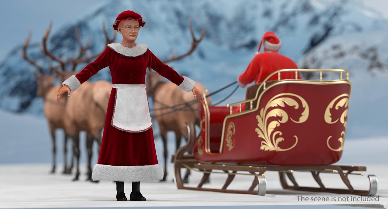 Mrs Claus 3D model