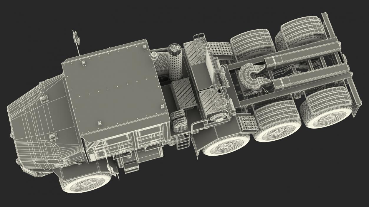 Military Truck Tractor Oshkosh Global HET A1 3D model