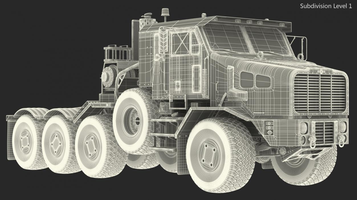 Military Truck Tractor Oshkosh Global HET A1 3D model