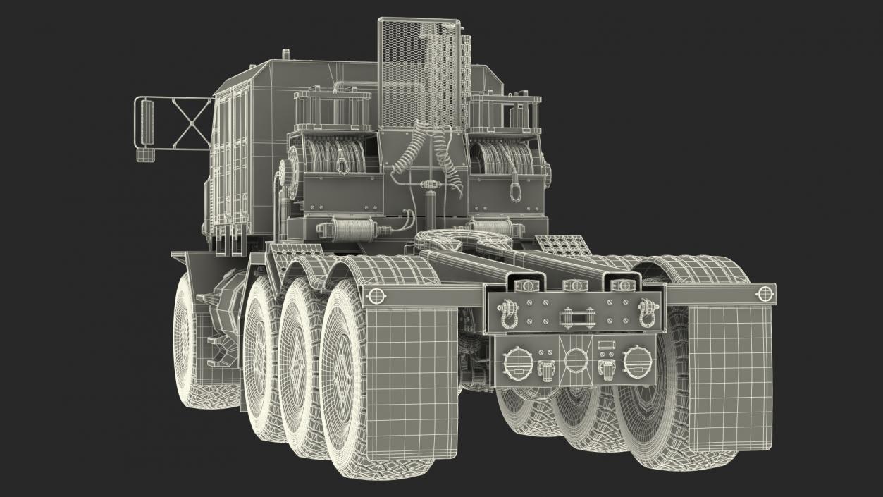 Military Truck Tractor Oshkosh Global HET A1 3D model