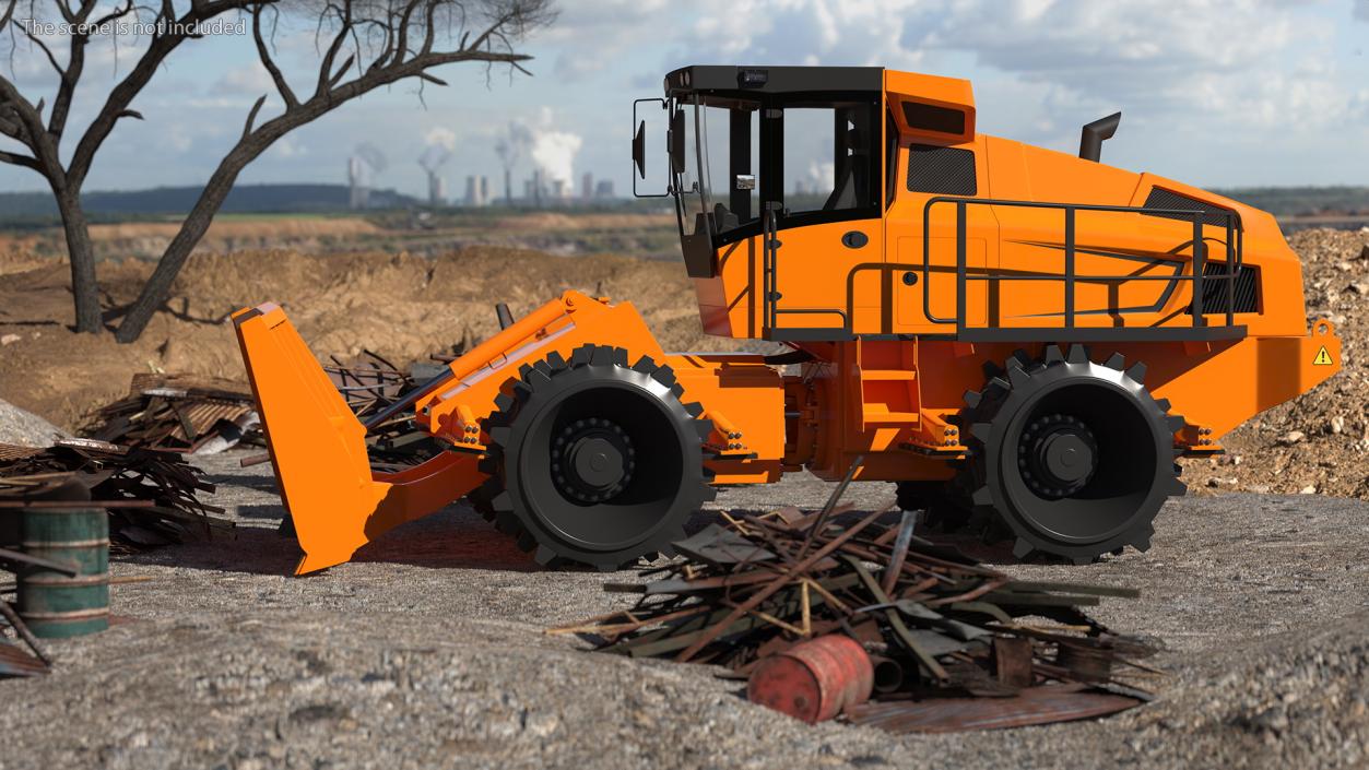 Landfill Waste Compactor 3D model