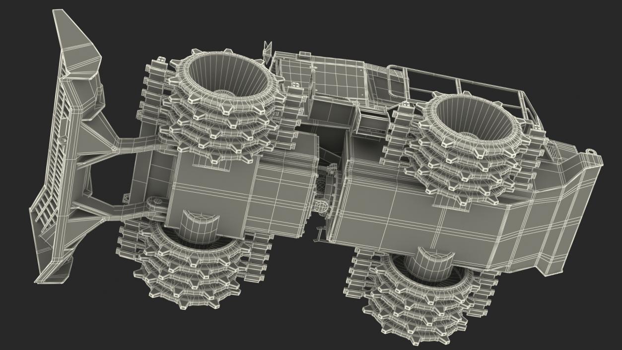 Landfill Waste Compactor 3D model