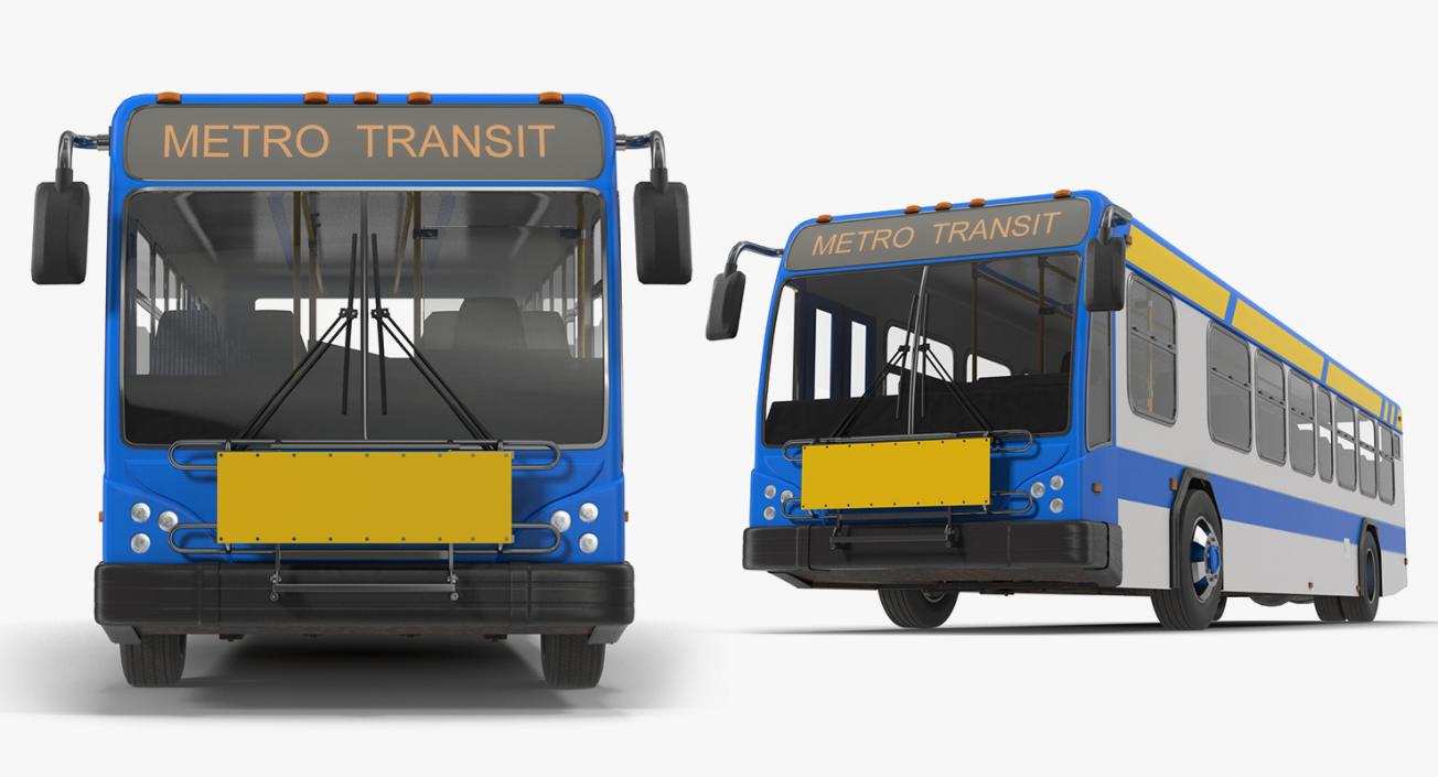 3D Buses Collection 7 model