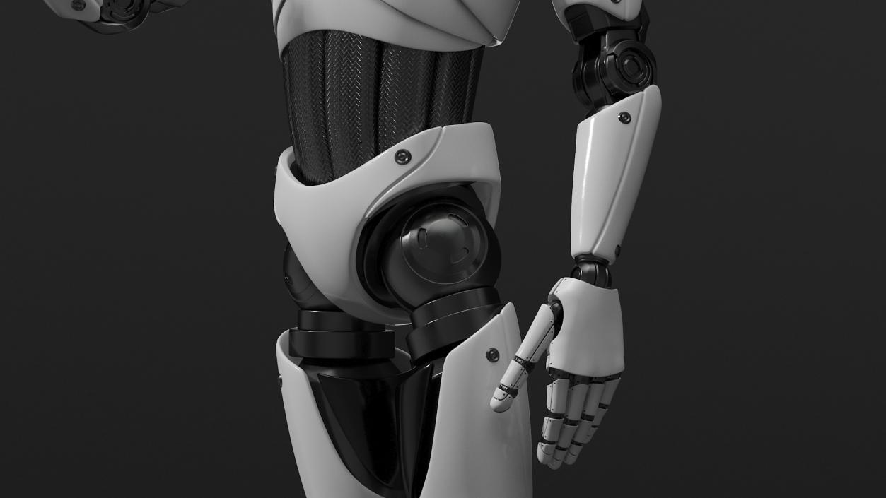 Humanoid Robot Male Poet Pose 3D model