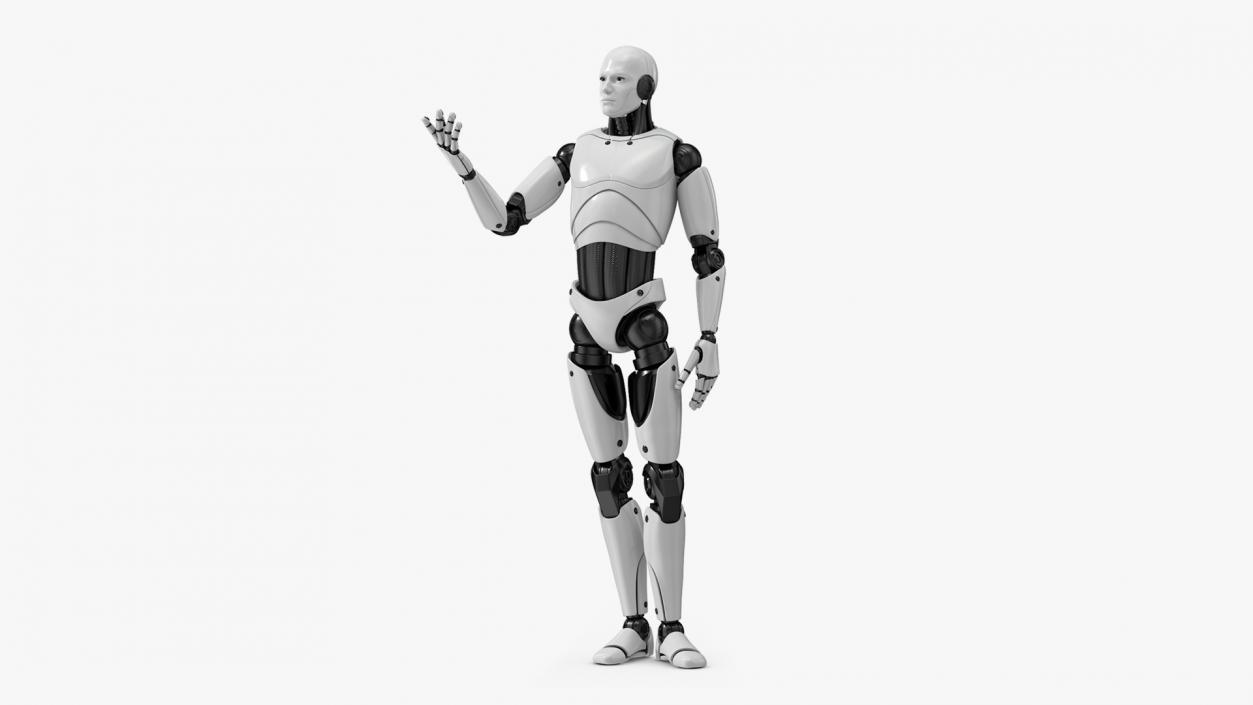 Humanoid Robot Male Poet Pose 3D model