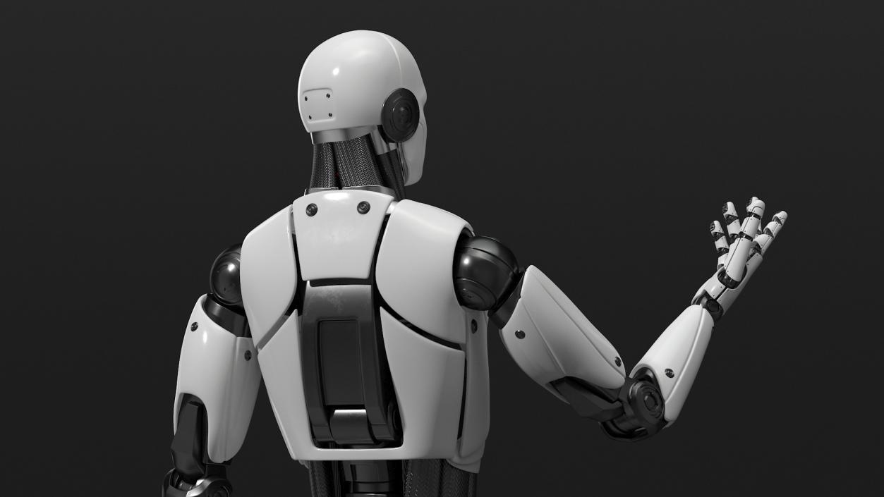 Humanoid Robot Male Poet Pose 3D model