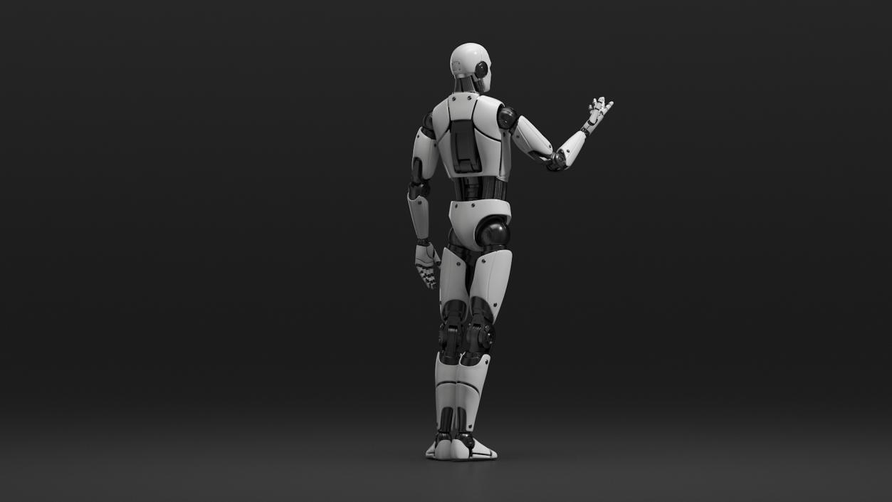 Humanoid Robot Male Poet Pose 3D model