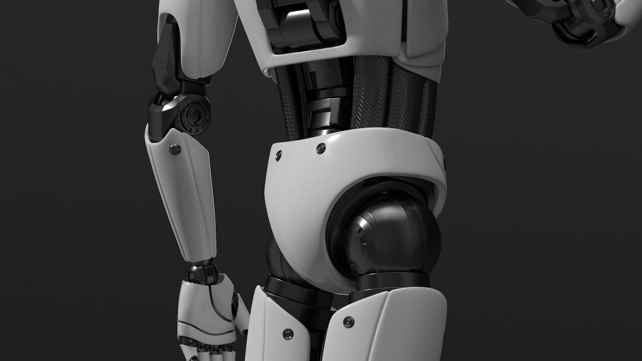 Humanoid Robot Male Poet Pose 3D model