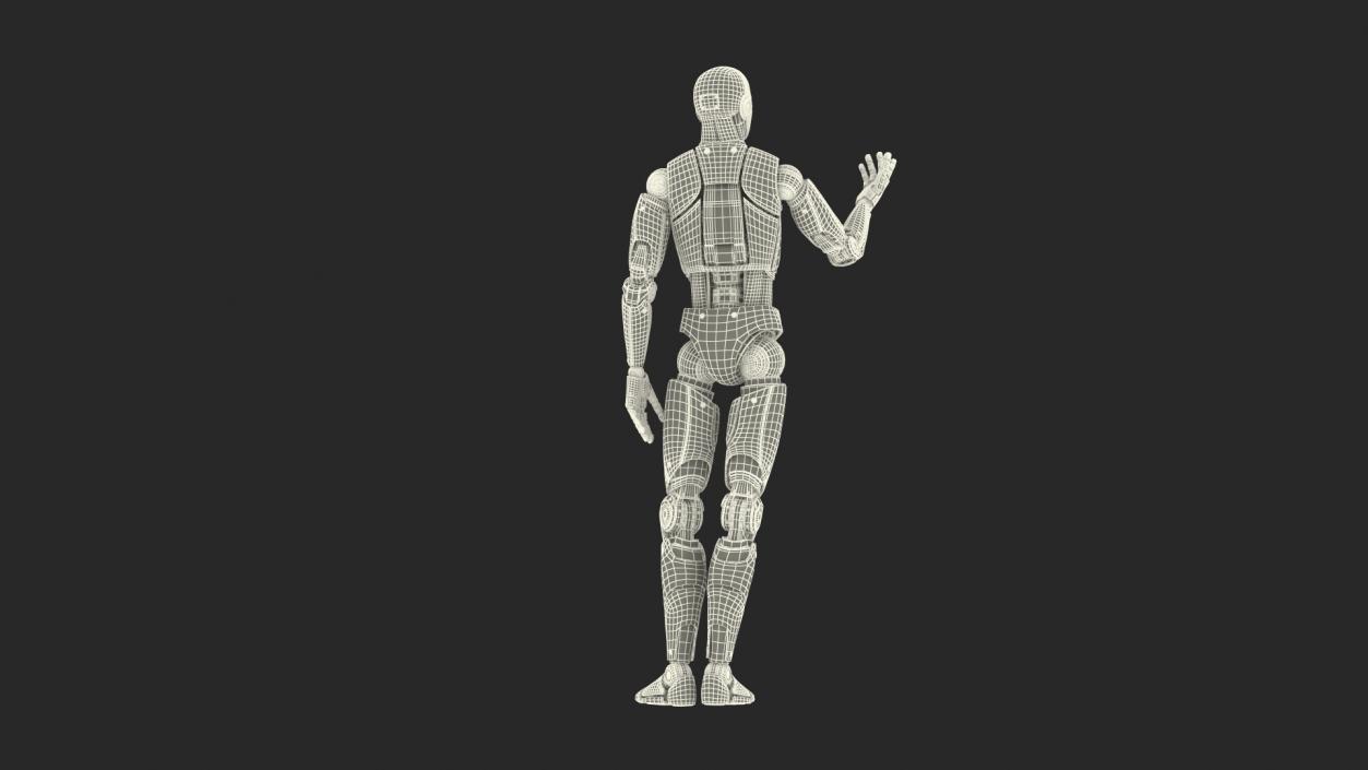 Humanoid Robot Male Poet Pose 3D model