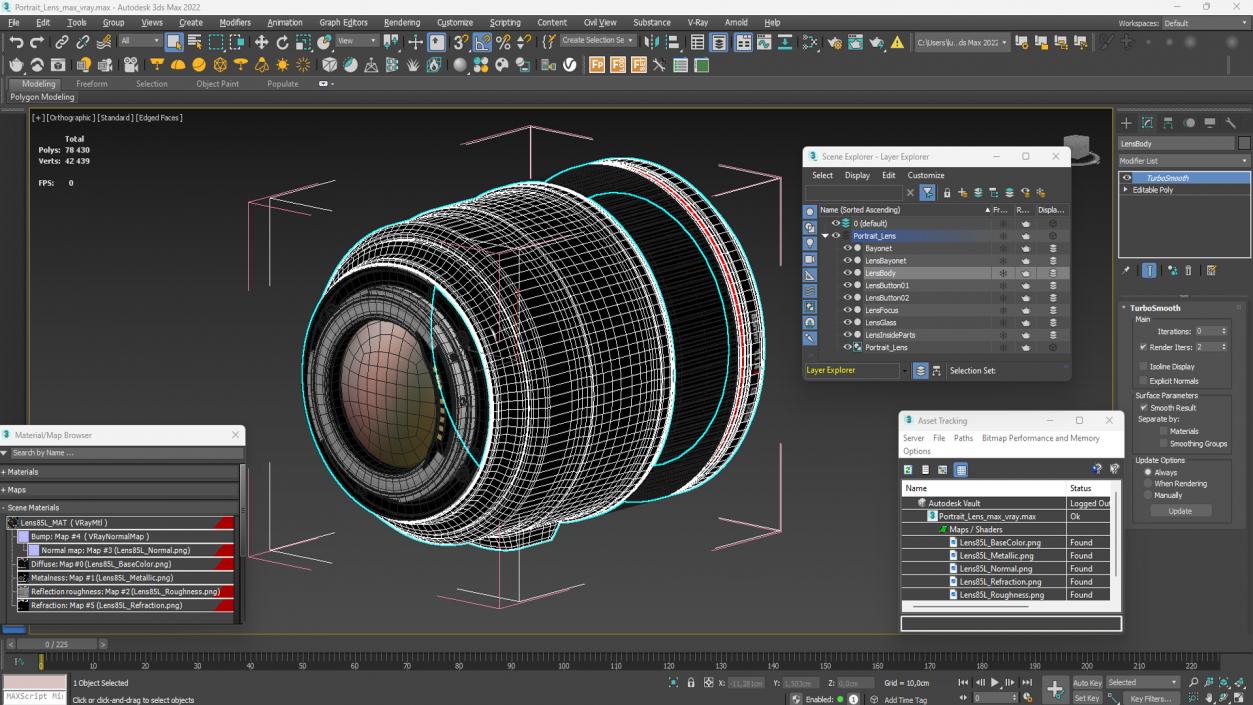 3D Portrait Lens model