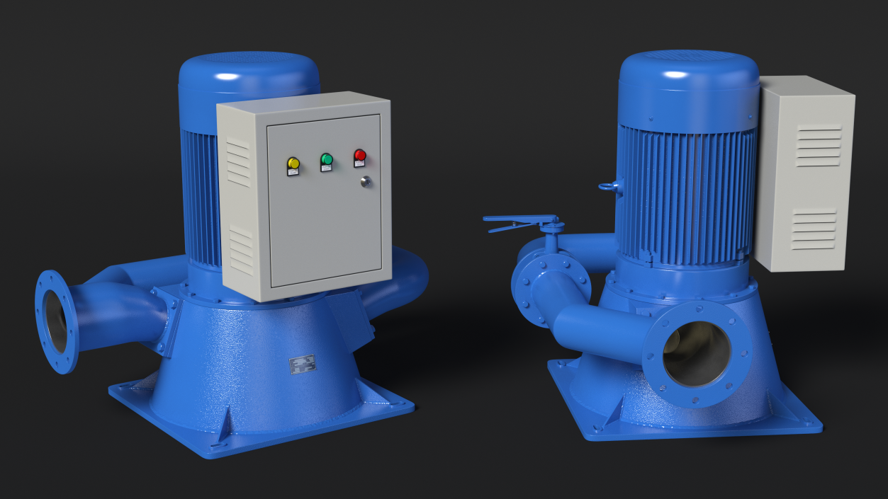 Micro Hydro Turbine 3D model