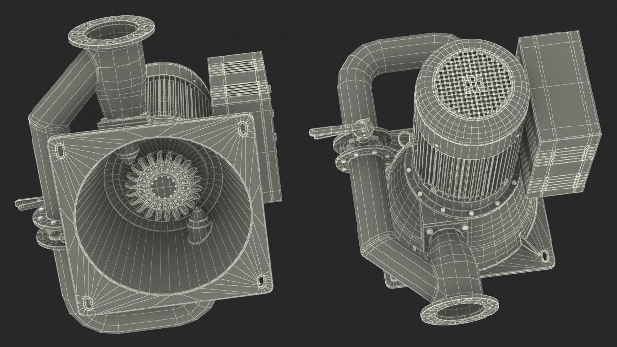 Micro Hydro Turbine 3D model