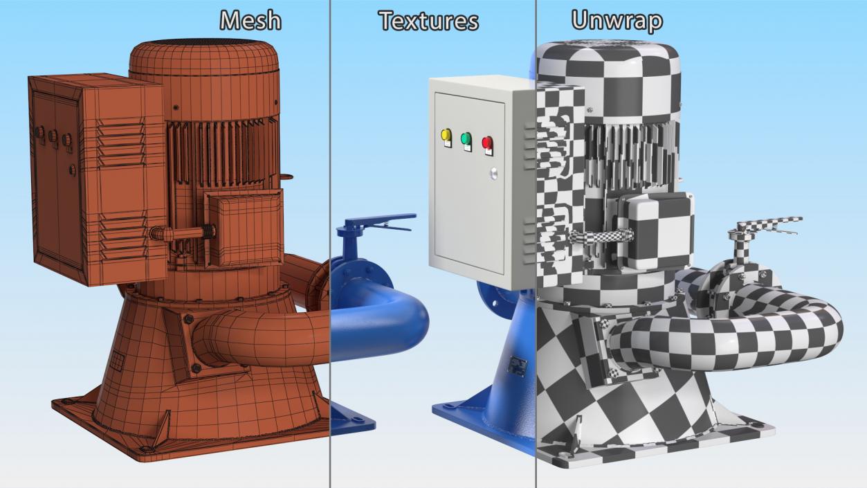 Micro Hydro Turbine 3D model