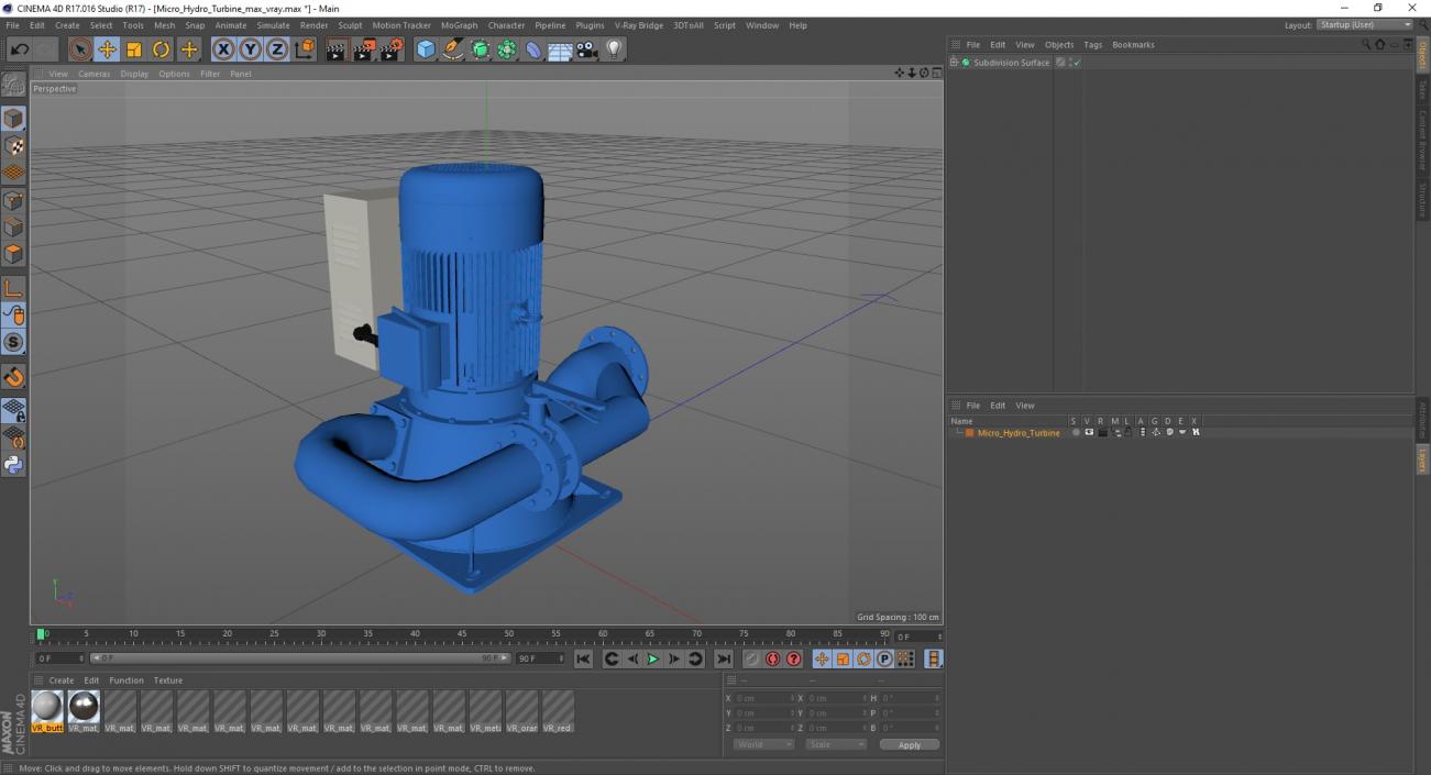 Micro Hydro Turbine 3D model