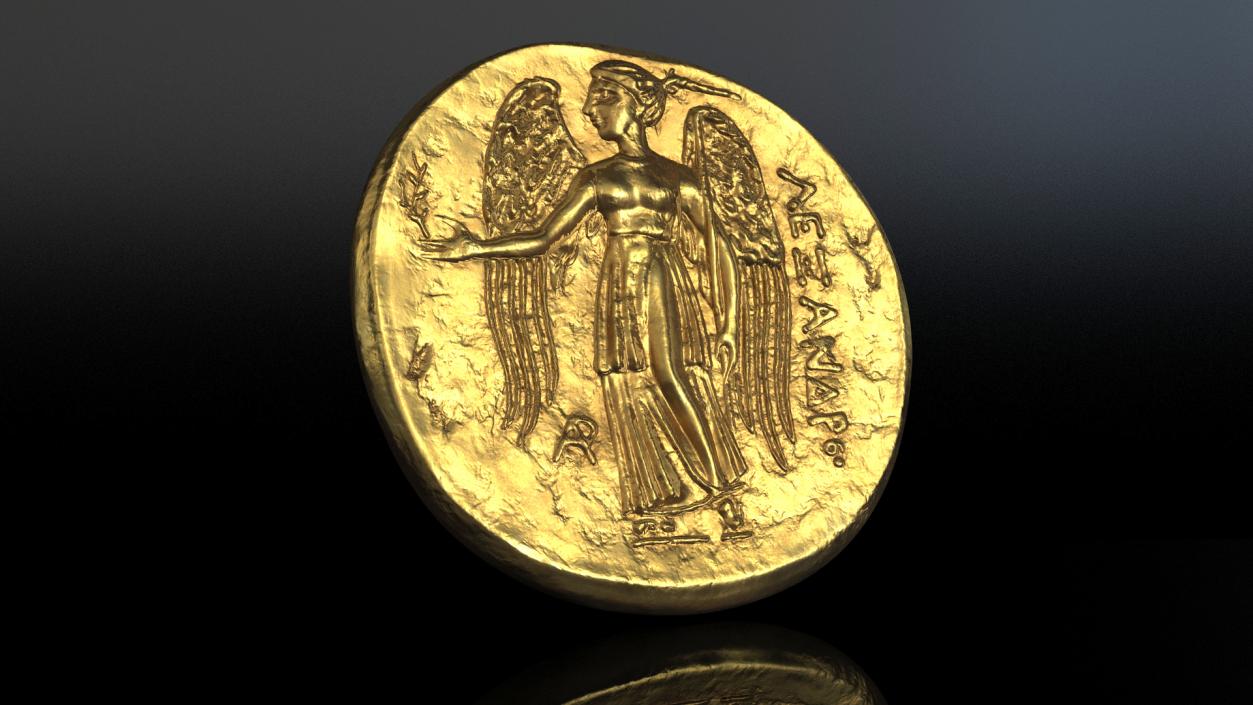 Gold Ancient Coins Collection 3D model