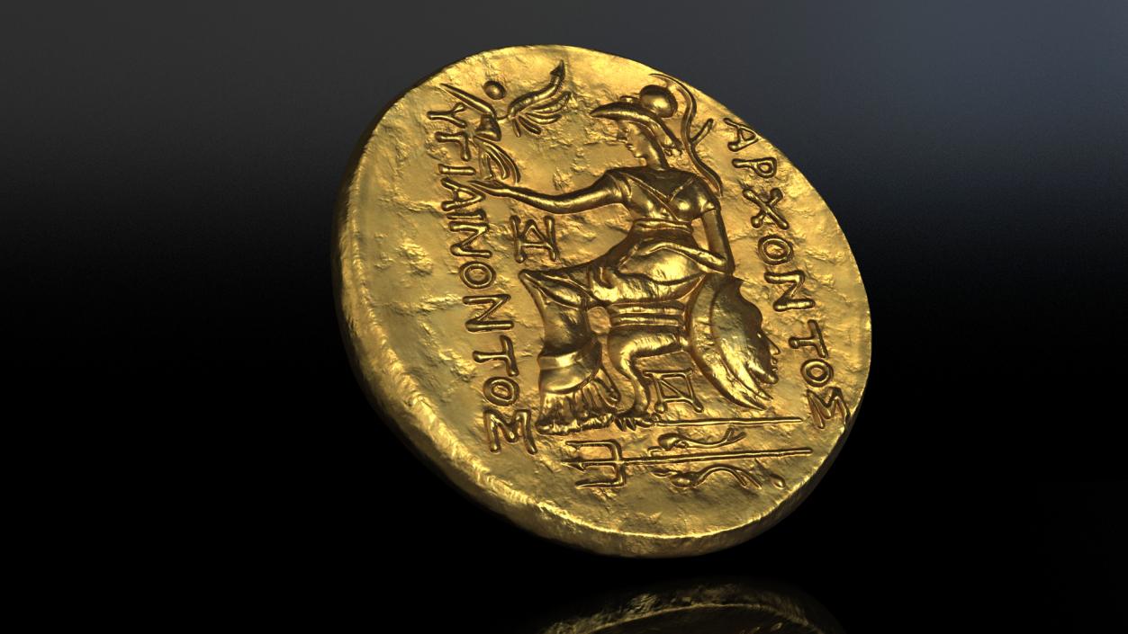 Gold Ancient Coins Collection 3D model