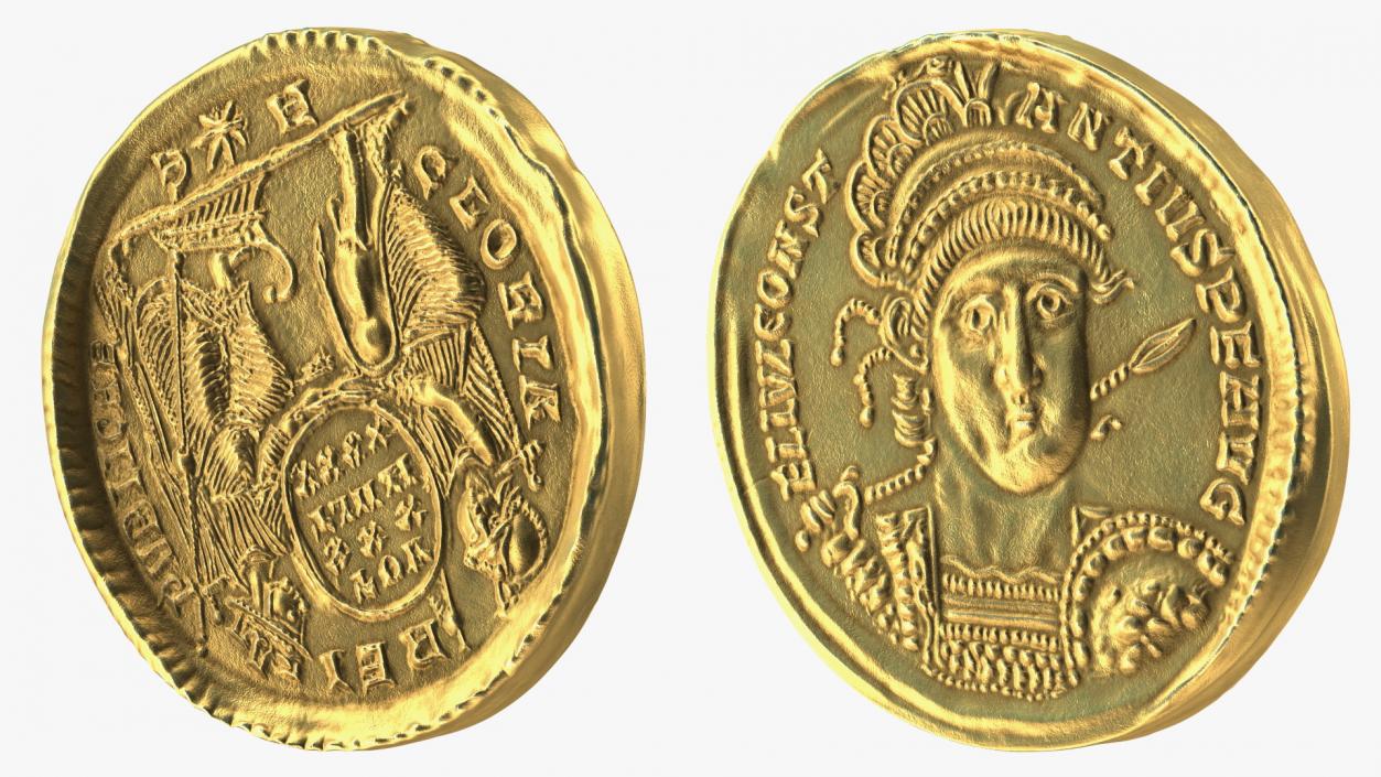 Gold Ancient Coins Collection 3D model