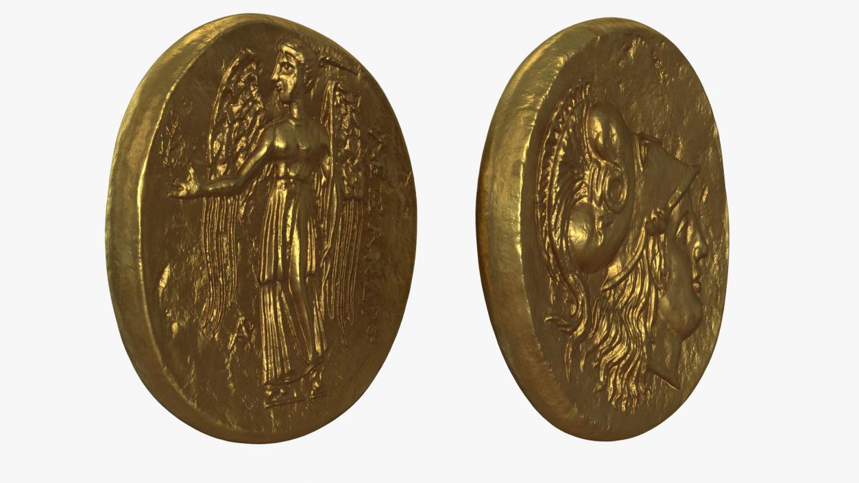 Gold Ancient Coins Collection 3D model