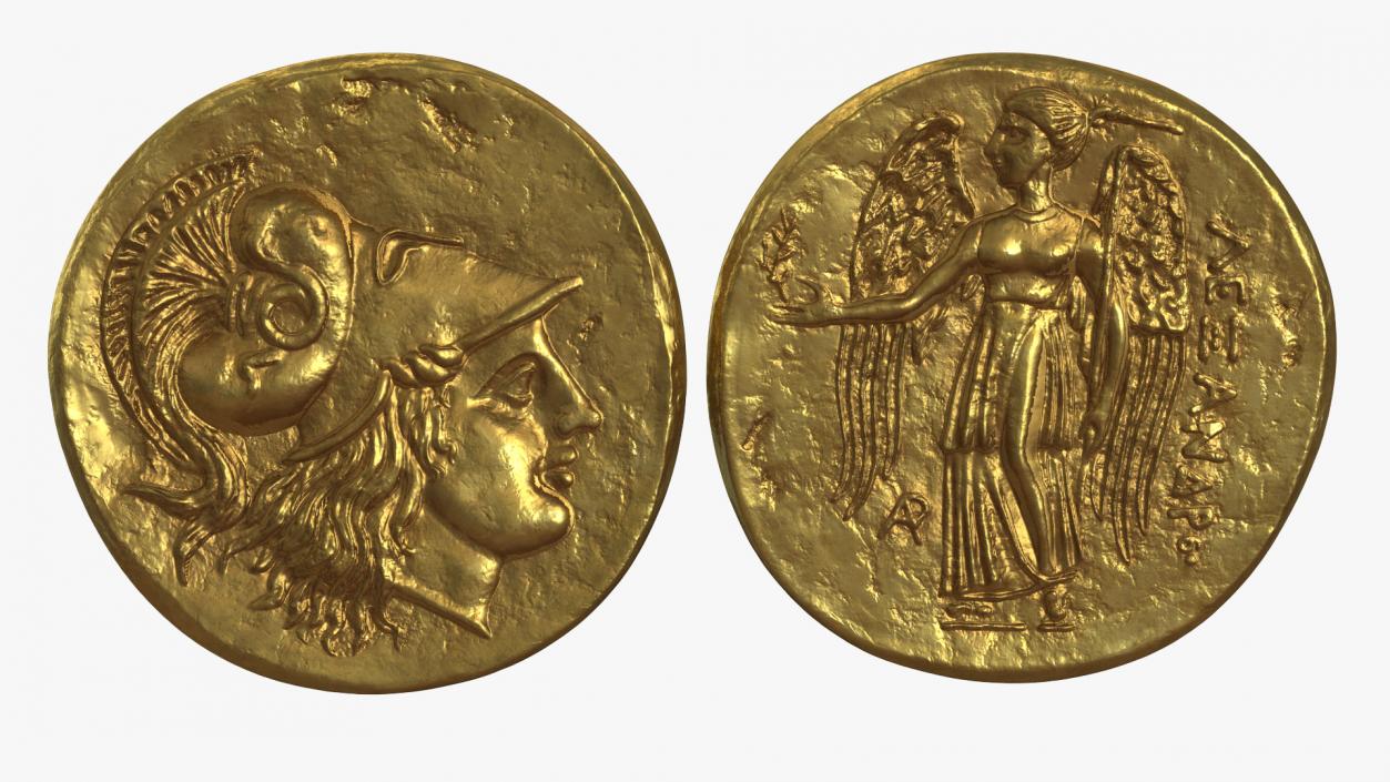 Gold Ancient Coins Collection 3D model