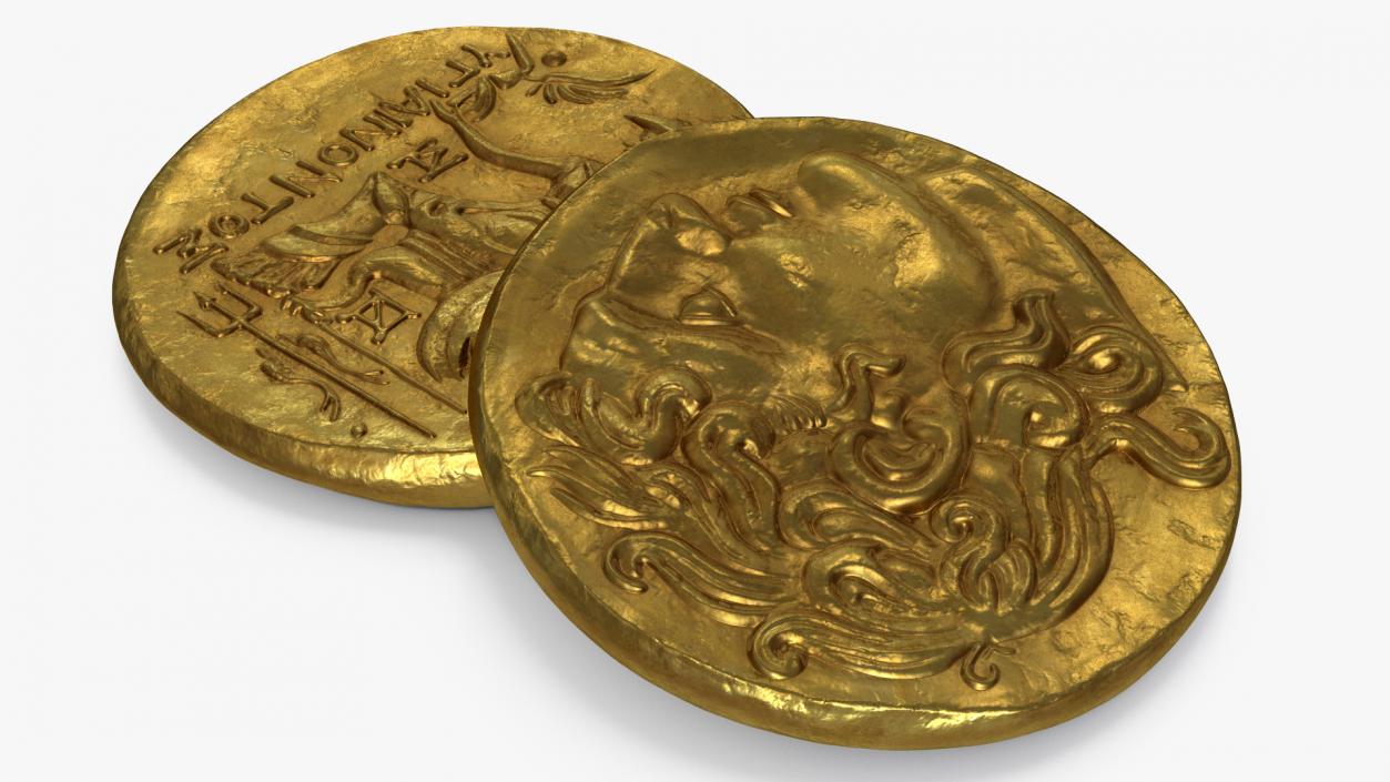 Gold Ancient Coins Collection 3D model