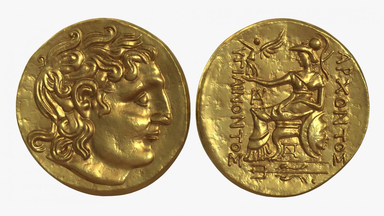 Gold Ancient Coins Collection 3D model