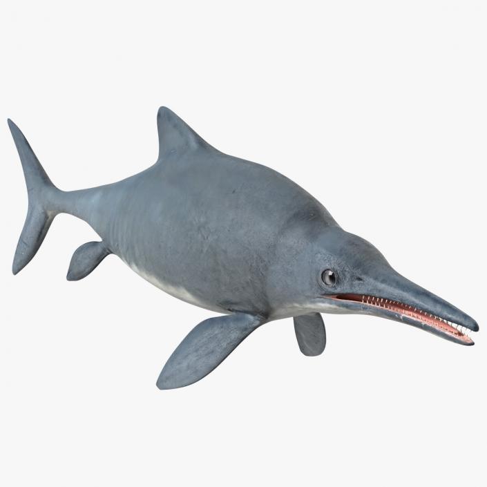 Ichthyosaur Rigged for Maya 3D