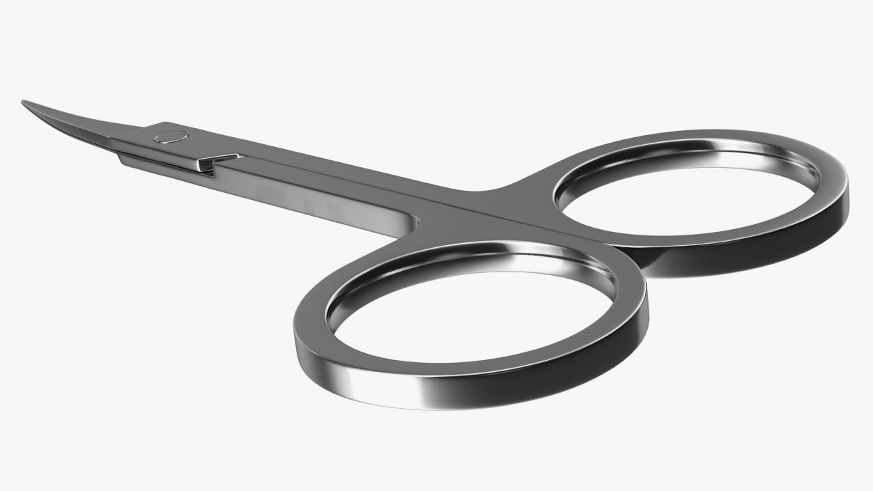 Curved Manicure Scissors 3D model