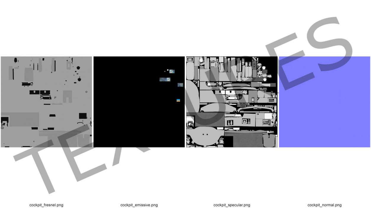 3D Business Aircraft Pilot Cockpit