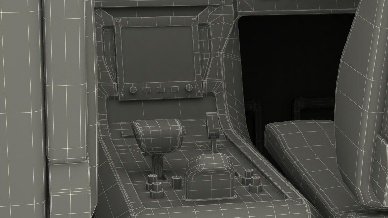 3D Business Aircraft Pilot Cockpit