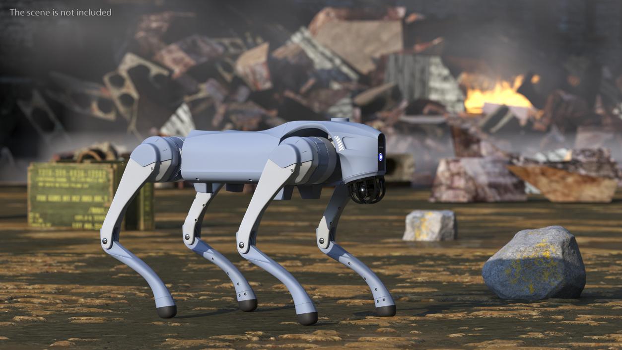 3D Unitree Robotic Dog 2