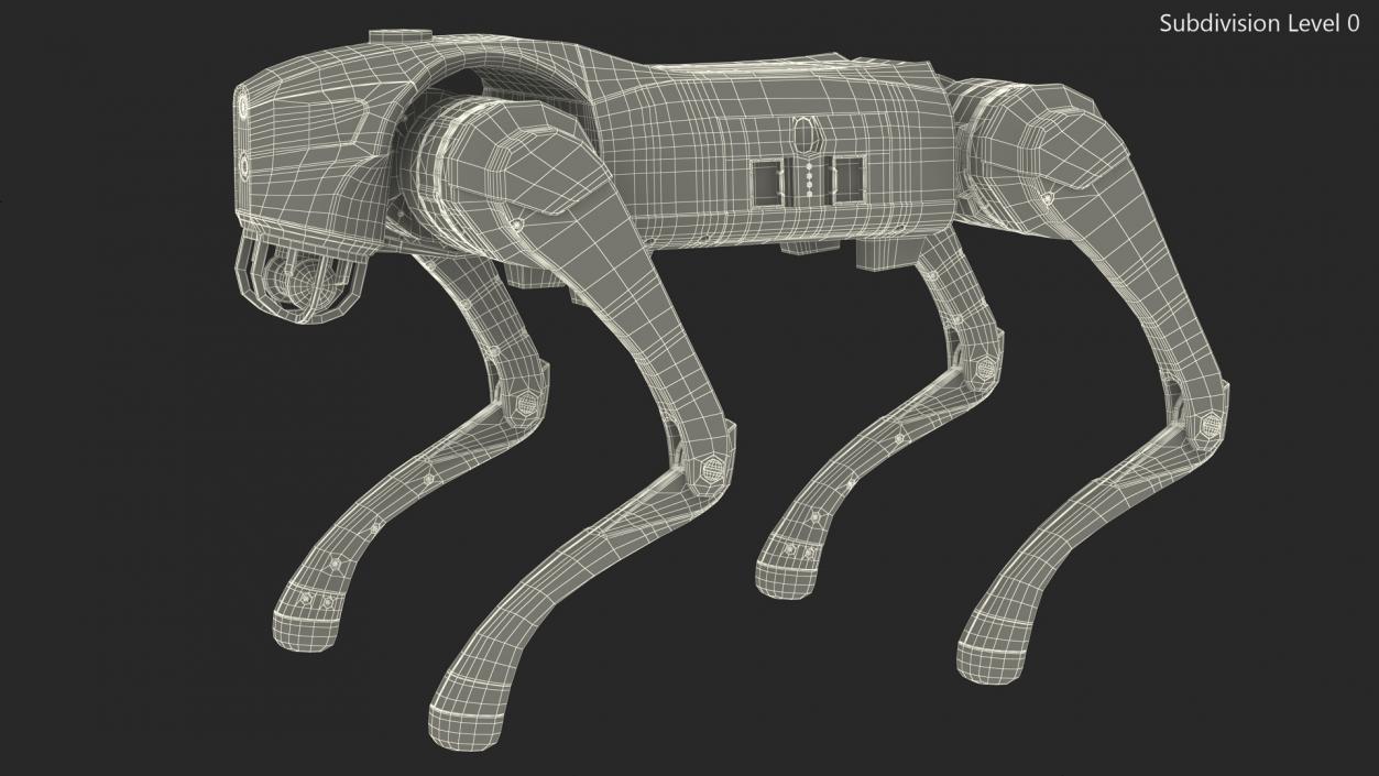 3D Unitree Robotic Dog 2