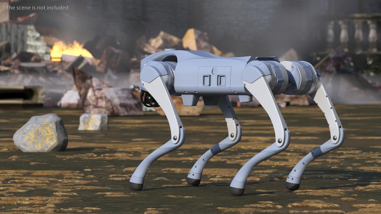 3D Unitree Robotic Dog 2