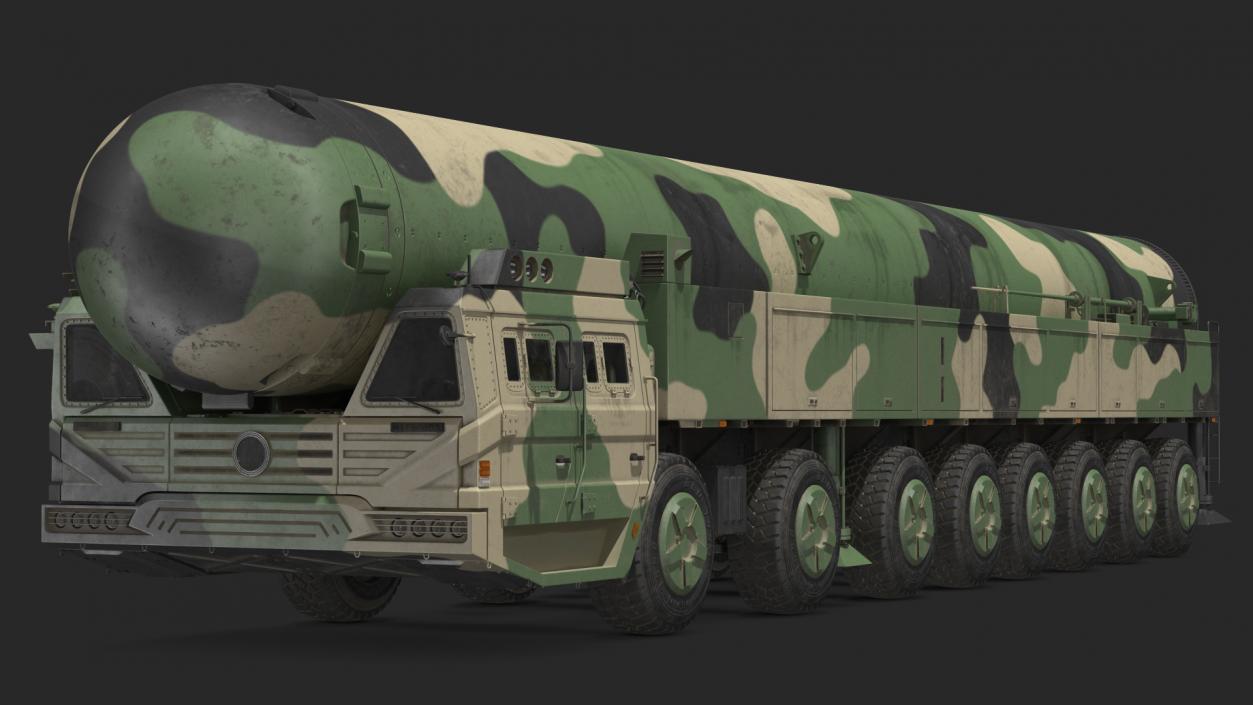 3D ICBM Launch Vehicle  Dusty Rigged model