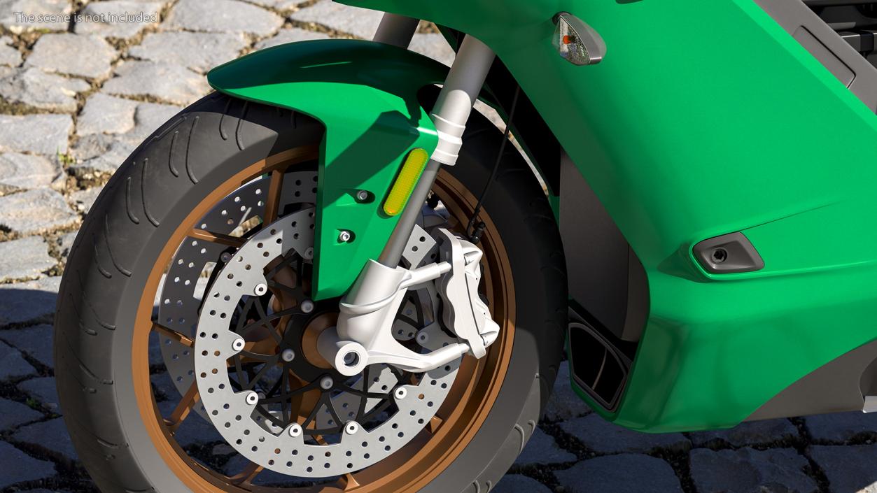 Motorcycle Front Wheel 3D