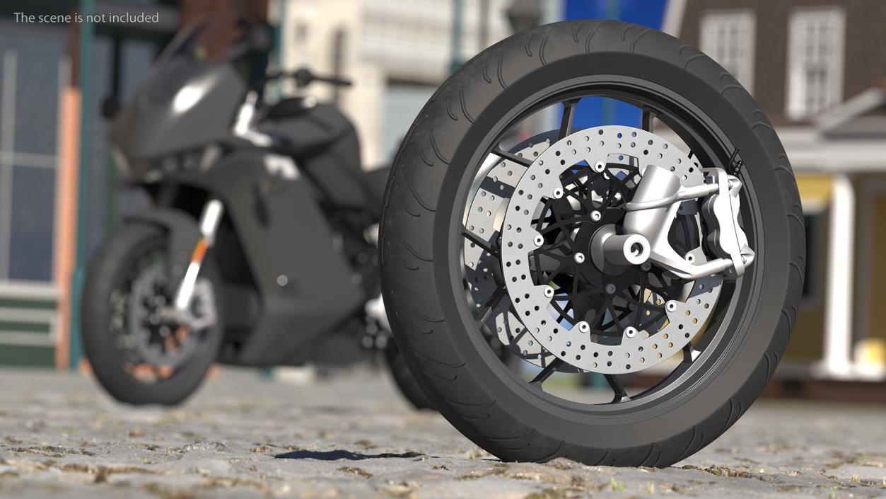 Motorcycle Front Wheel 3D