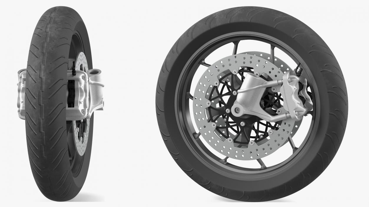 Motorcycle Front Wheel 3D