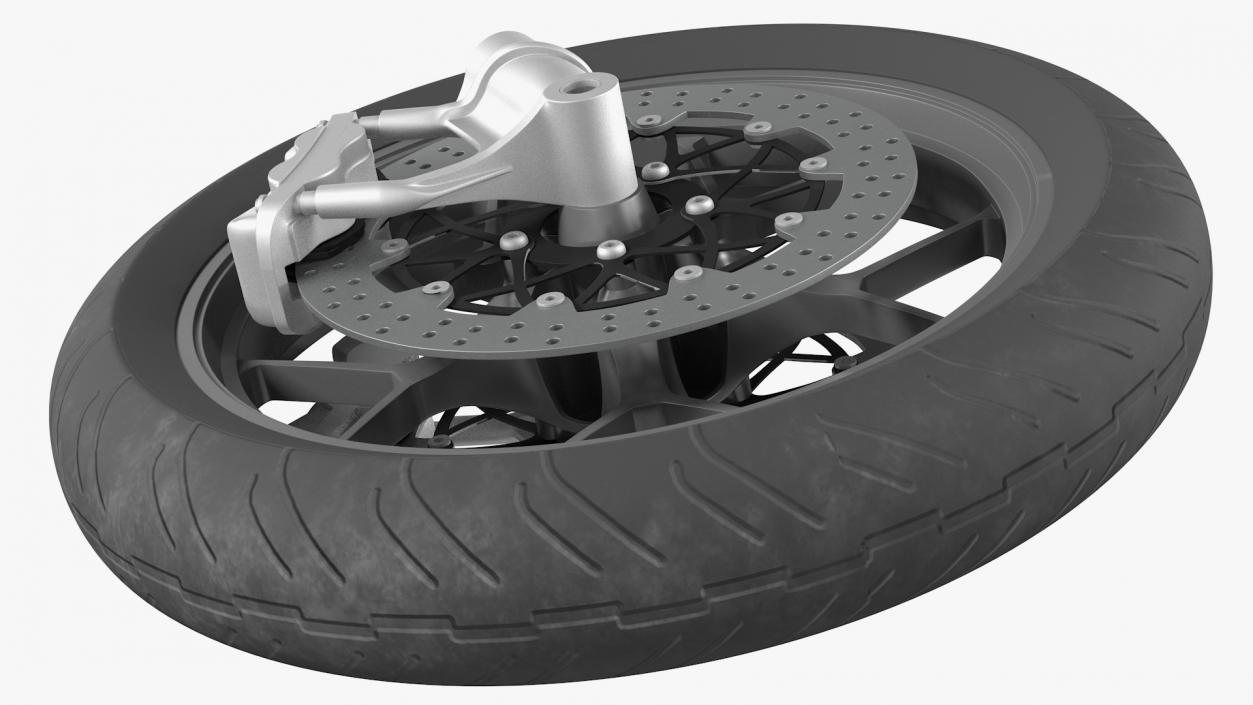 Motorcycle Front Wheel 3D