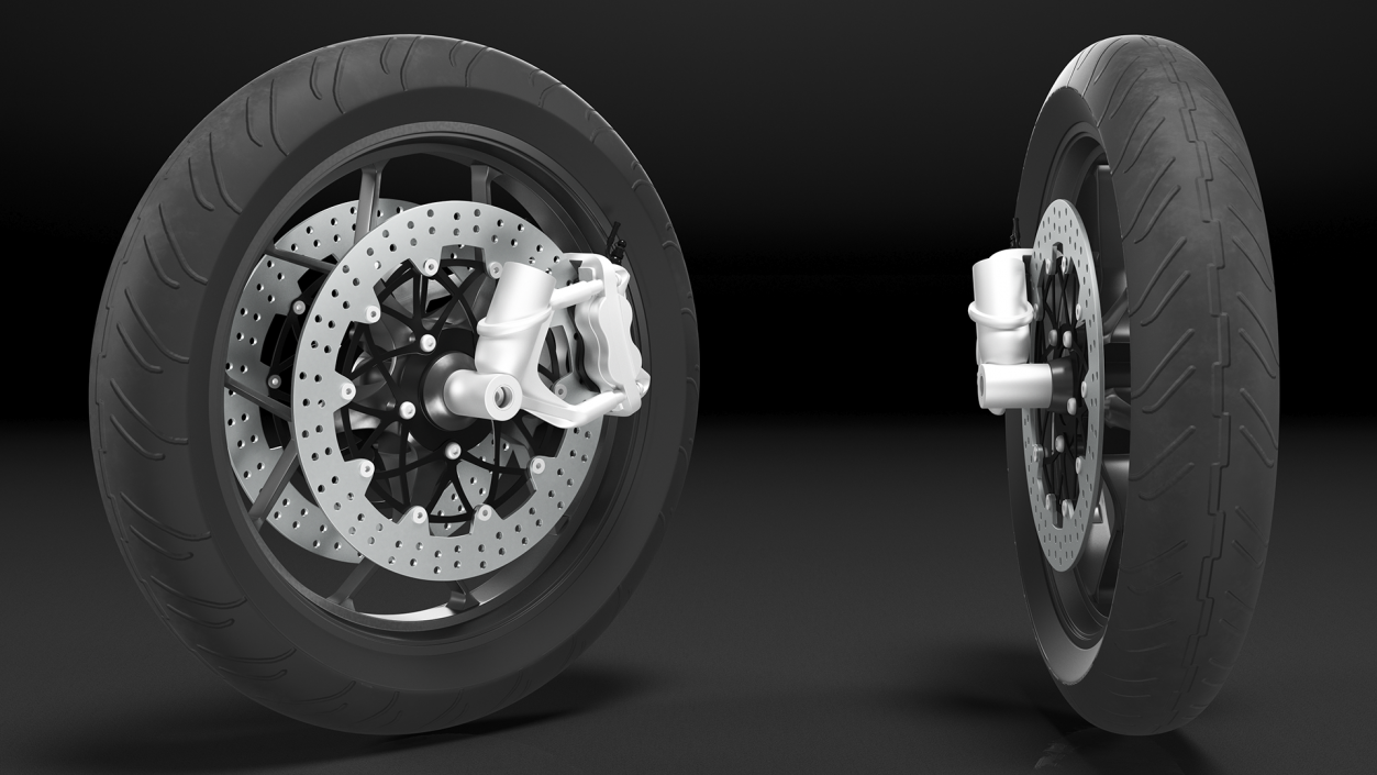 Motorcycle Front Wheel 3D