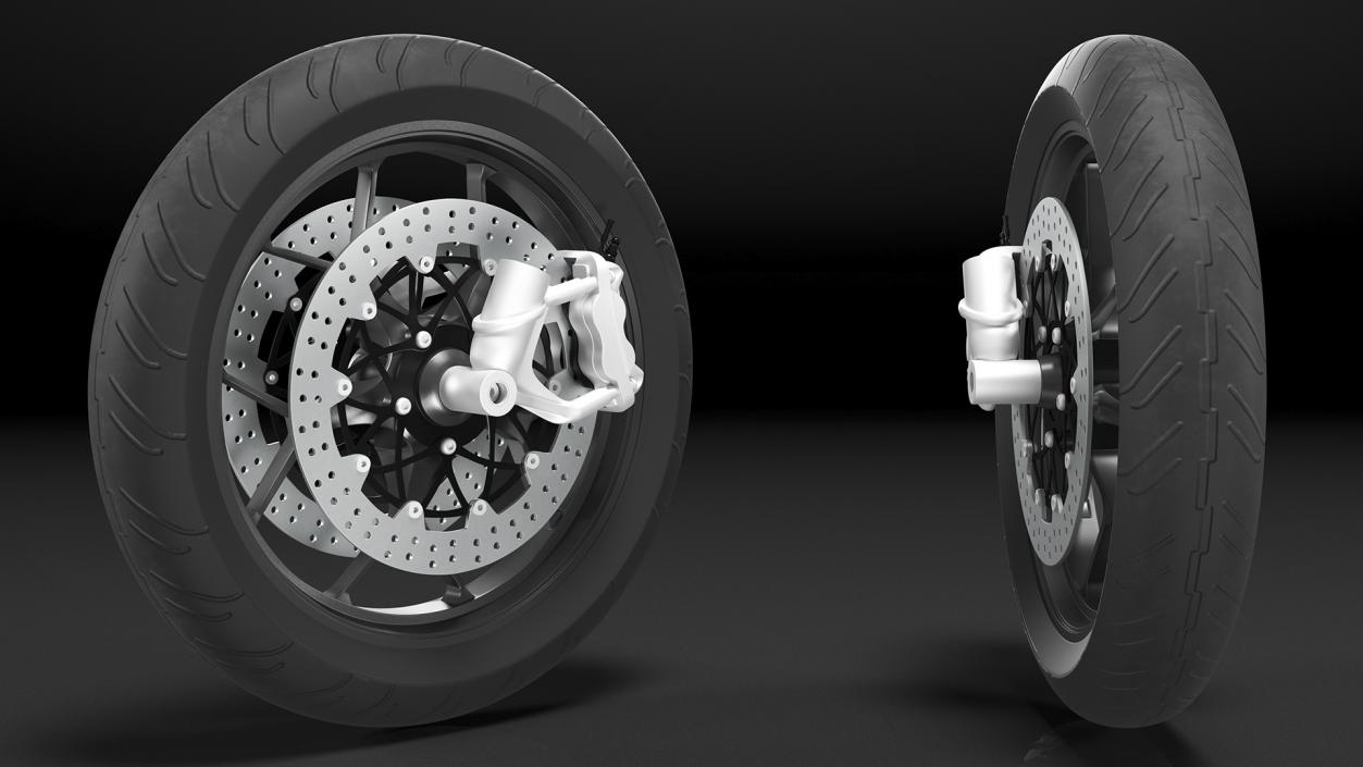 Motorcycle Front Wheel 3D