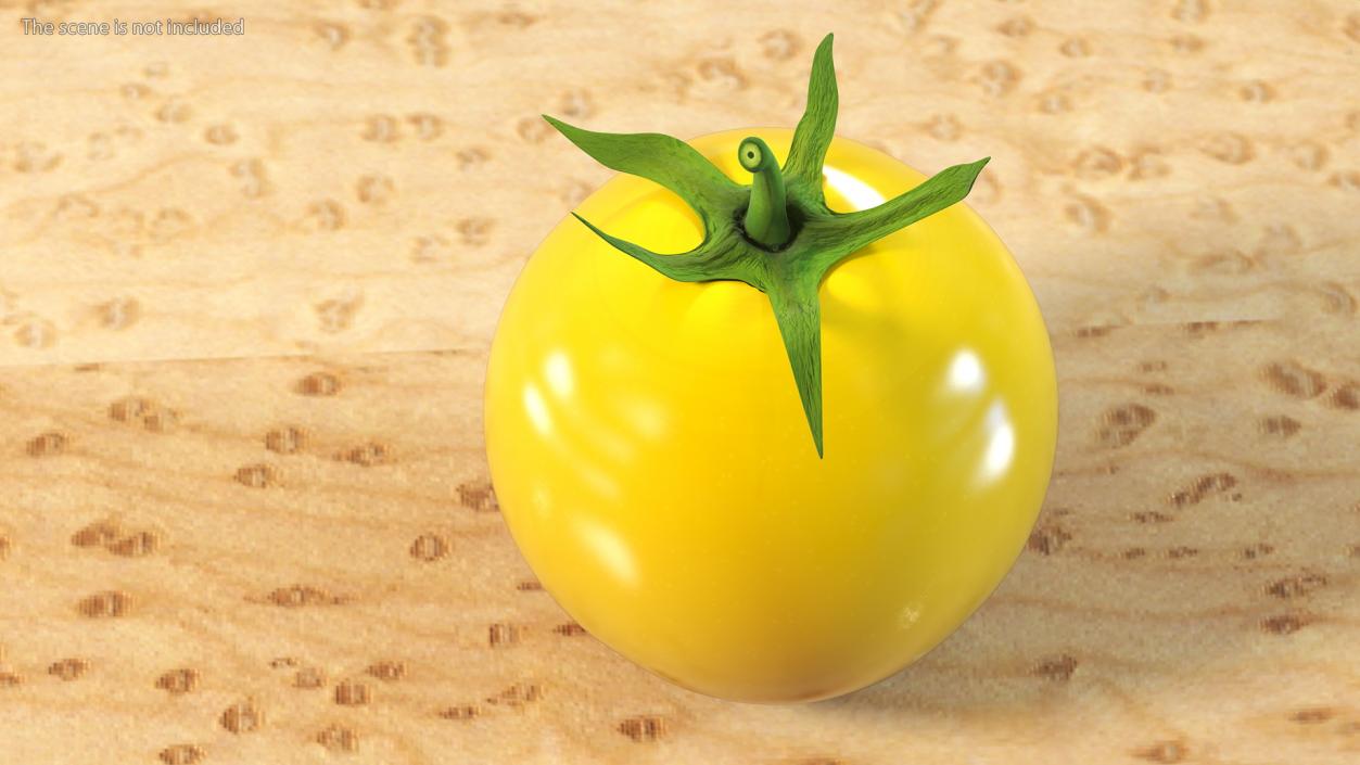 3D model Yellow Cherry Tomato