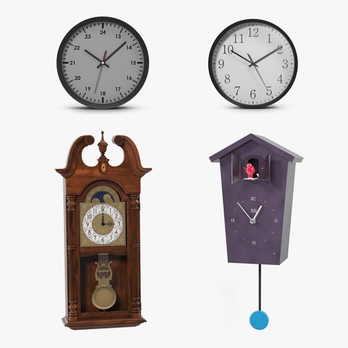 3D Wall Clock Collection 2 model