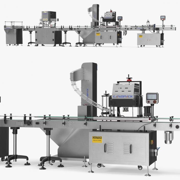 LandPack Snack Packaging Machine Line 3D