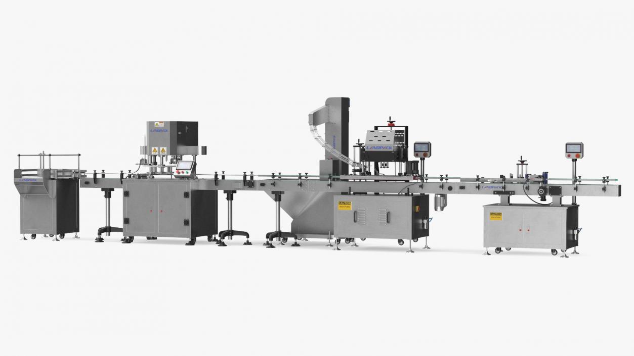 LandPack Snack Packaging Machine Line 3D