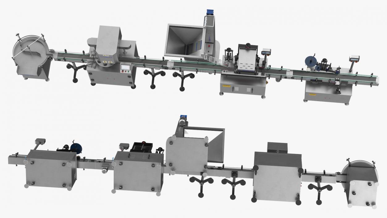 LandPack Snack Packaging Machine Line 3D