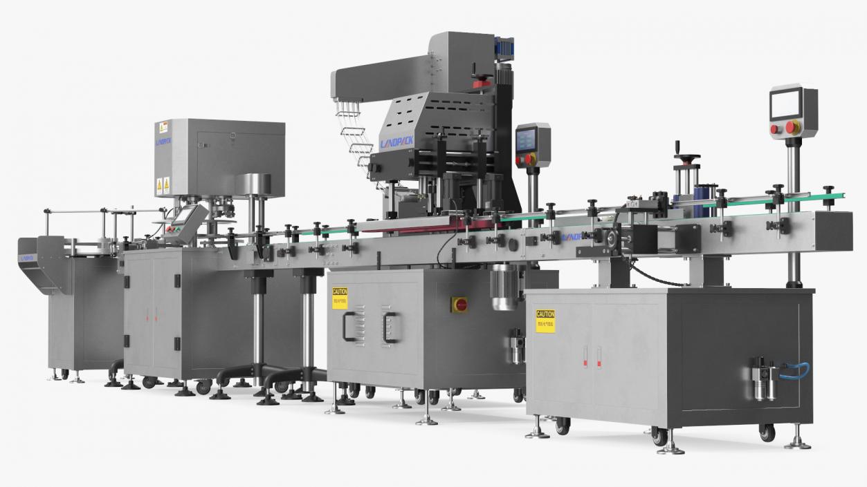 LandPack Snack Packaging Machine Line 3D