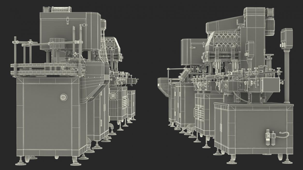 LandPack Snack Packaging Machine Line 3D